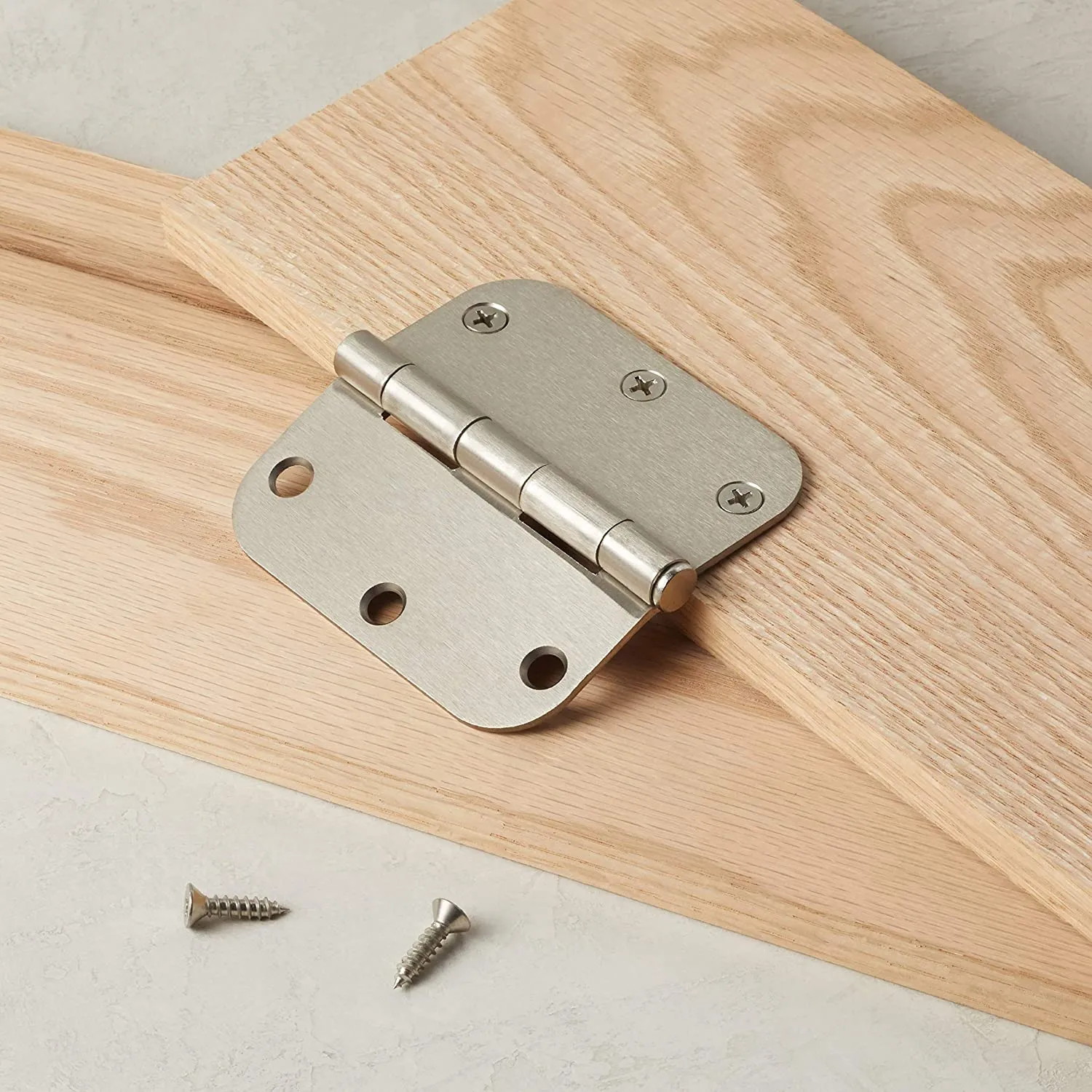 How to attach cabinet door hinges using residential hinges